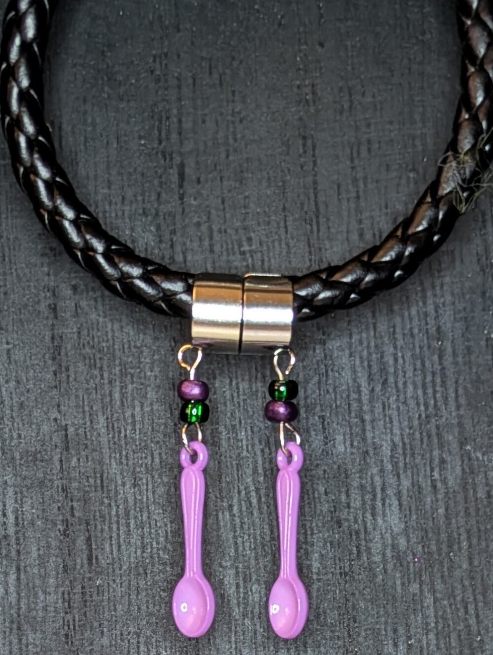 Handmade Purple Spoon Ear Cuffs